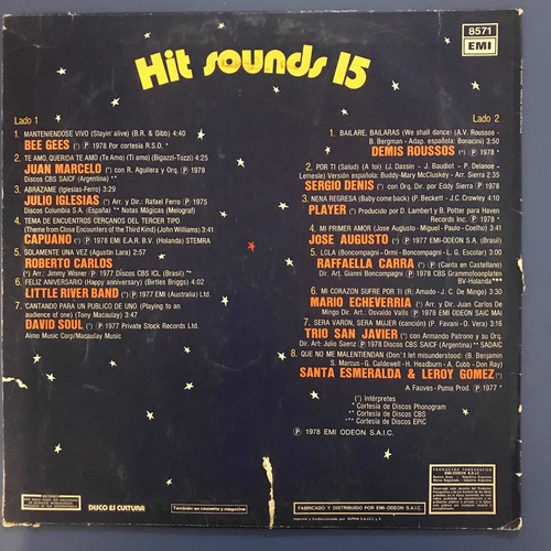 Disco Vinilo Hit Sounds Bee Gees