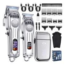 Comprar Maquinas para Cabello Ciicii C1996 Kit de Cortadoras Profesional de Barba y Maquinilla de Afeitar Recargable 3 en 1 para el Hogar y Peluquería