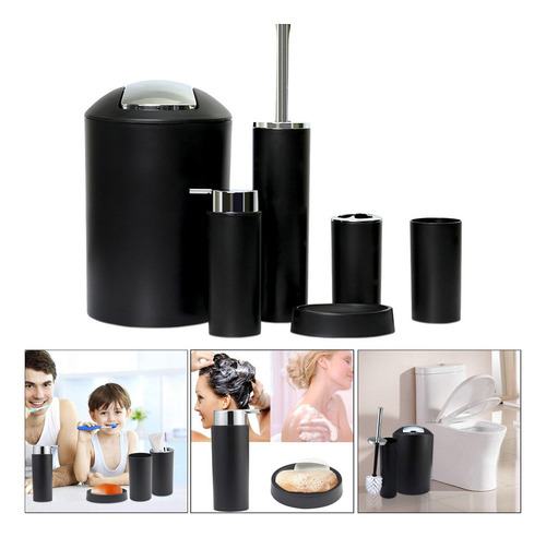 Mostrador De Inodoro Doméstico Simple Canasta Moderna Negro