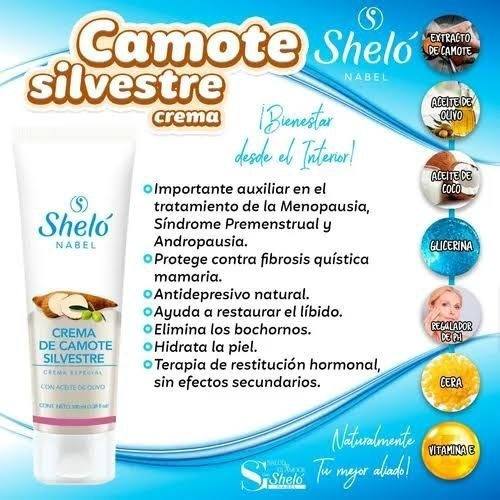 Combo 2 Cremas De Camote Silvestre Progesterona Natural 100g