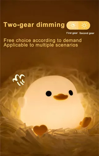Pretty Duck Night Light Duck Luz Nocturna Para Niños, Led