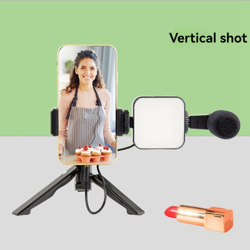 Kit De Trípode Para Teléfono Móvil Con Micrófono Led, Video