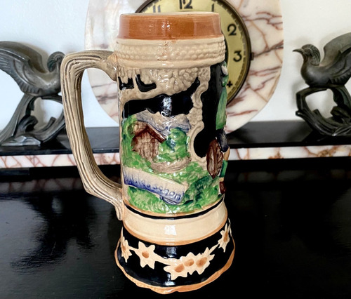 Antiguo Tankard Chop Porcelana Musical Ind.argentina