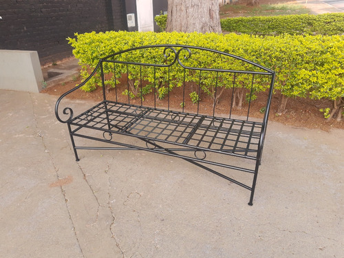 Banco De Ferro Para Jardim Com Braços Md 089