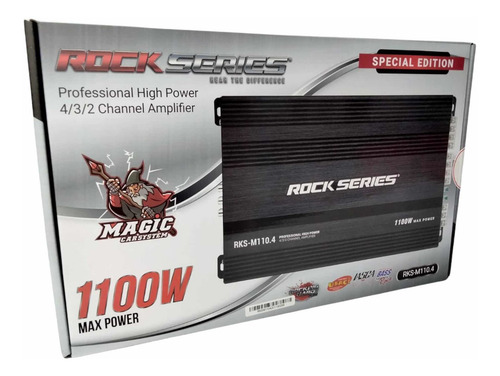 Imagen 1 de 4 de Amplificador 4 Canales Rock Series 1100 Watts