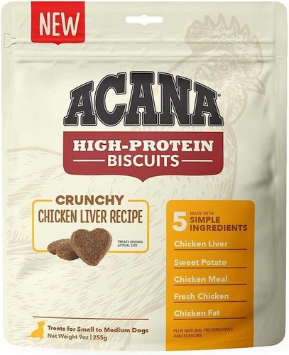 10 Piezas De Acana  High-protein Biscuits Grain-free Chicken