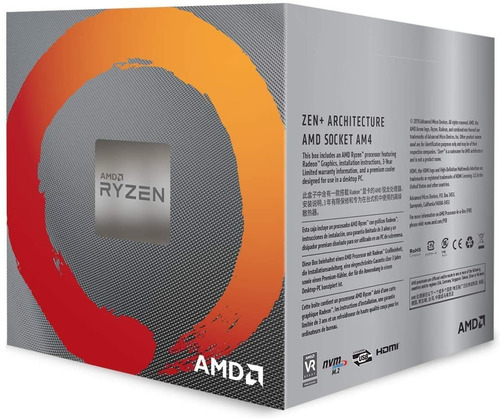 Procesador Amd Ryzen 5 3400g 4 Nucleos 8 Hilos Radeon Rx
