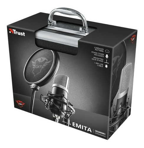 Imagen 2 de 10 de Micrófono Trust Emita Gxt 252 Profesional Usb Streaming Pc
