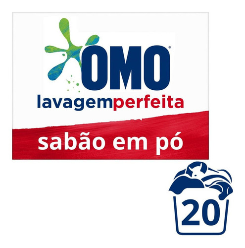 Omo Lavagem Perfeita Sabão Em Pó Caixa 1.6kg