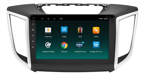 Multimidia Creta 15/22 Android 14 Carplay Gps Wifi Qled 9p