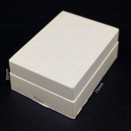 Caja Plastica Gabinete Electronica Arduino 75x55x29mm Marfil