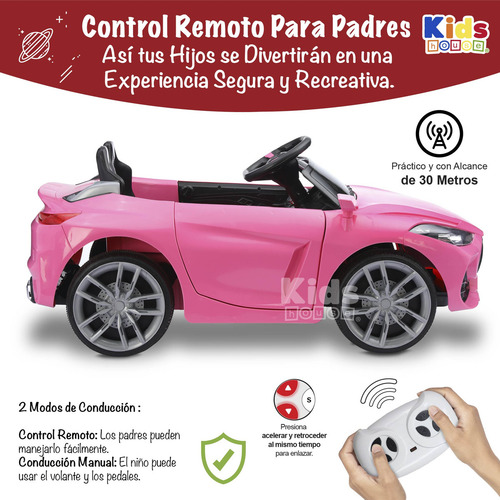 Kids House Carro Para Niños Montable Infantil Dash, con Luz, Música USB MP3, Educación Temprana, Batería Dual, Diseño Compacto y Seguro, Ideal para Aprender Jugando