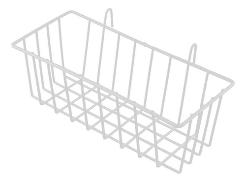 Cesta Colgante De Hierro Blanco