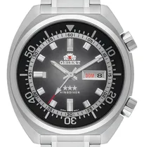 Comprar Relógio Orient Masculino Automático King Diver Prova Dágua Cor da correia Prateado Cor do bisel Prateado Cor do fundo Preto