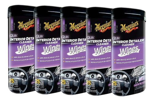 Meguiar 's Quik Interior Detailer Toallita 25 7 X 9 One