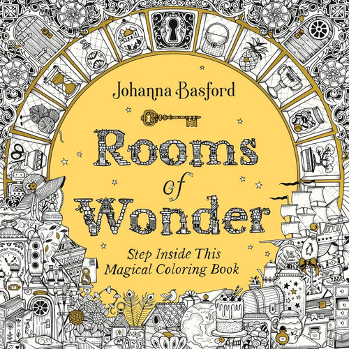 Livro - Rooms Of Wonder: Step Inside This Magical Coloring Book - Importado - Ingles