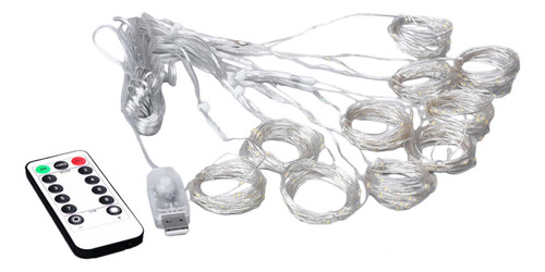 Luces De Cortina De Hadas Usb, Luz De Blanco 3x3metros