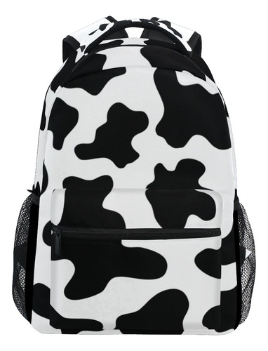 My Little Nest Casual School Mochila En Blanco Y Negro Viaje