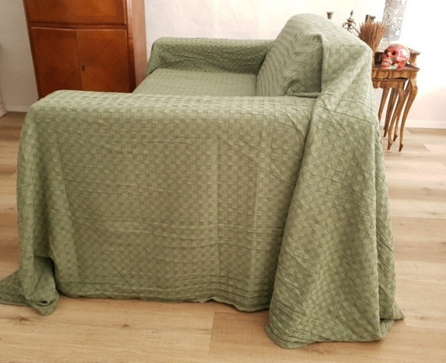 Imagen 3 de 3 de Funda Sillón Manta Cubrecama 2.8*2.4mt Waffle Cotton Pesado