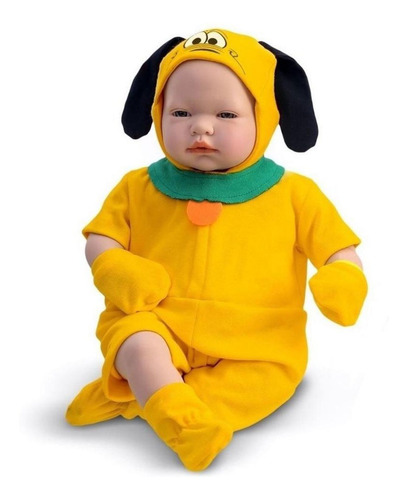 Imagem 1 de 4 de Roma Brinquedos Boneco Infantil Pluto Recém Nascido