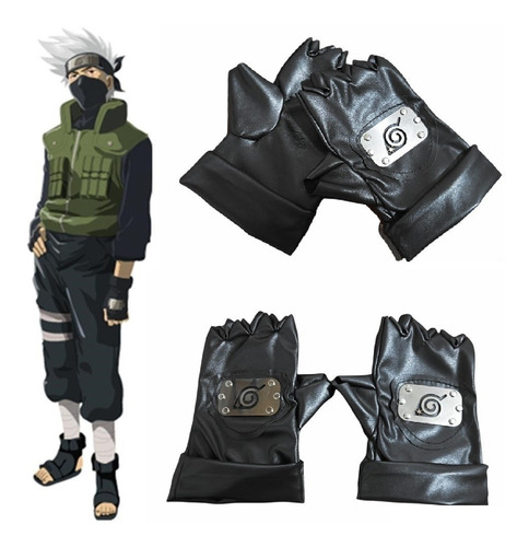 Imagem 3 de 5 de Luva Naruto Kakashi Hatake Couro Sintético