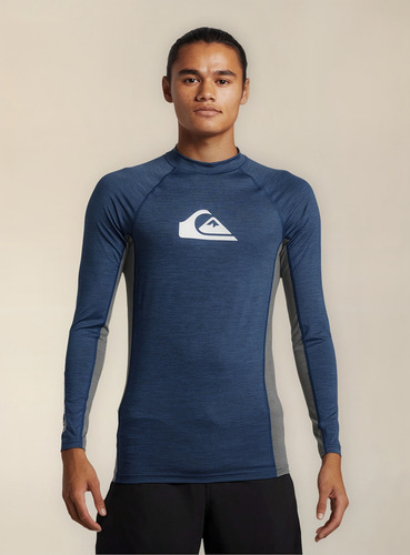 Rashguard Quiksilver Playa Hombre Aqywr03142-bylh Azul