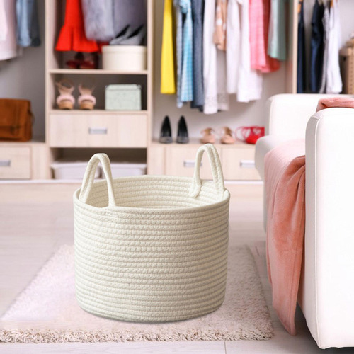 Fweaad Cesta De Juguete Para Bebé Con Asas Cesta De Ropa