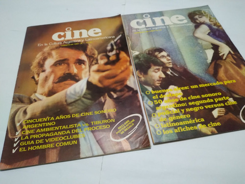 Revista Cine Nro 1 Y 2 1983 C/afiches!