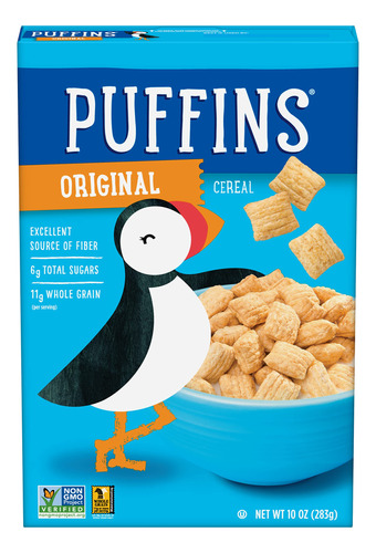 Barbara's Puffins - Cereal Original, Sin Omg, Vegano, Caja D