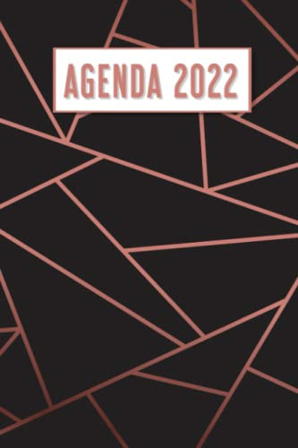 Agenda 2022: Agenda Semanal Mosaico Rosa De Un Año Enero 202