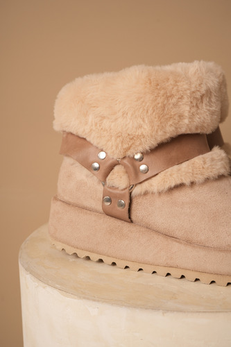 Pantubotas Mujer Plataforma Caña Pelo Estribo Invierno Oslo
