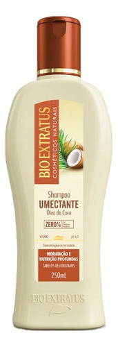 Shampoo Bio Extratus Umectante Óleo De Coco 250ml