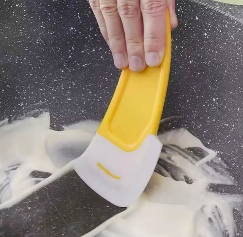 Set De 3pz Espatula De Silicon Raspador Para Cocina Amarillo