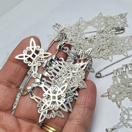 Cadena Plata + Dije Plata Nudo De Bruja