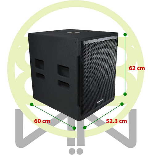 Schalter Brutus Subwoofer 18 Profesional 1800w Rms Class D Color Negro