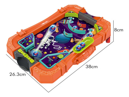 Juego De Mesa Pinball Space Fliper Doble Pinball Arcade