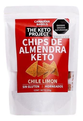 Chips De Almendra Keto Chile Limón 100g Sin Gluten Snack