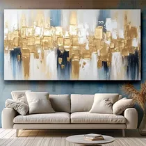 Comprar Cuadros Abstractos Pintados Modernos Texturados 80x150!!