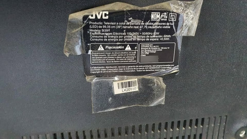 Television Jvc Si39h Normal Con Control/antena Con Detalle (Usado)