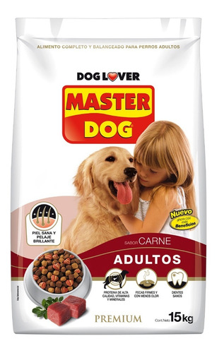 Master Dog Adulto Carne 18kg. Despacho Gratis!! En Santiago