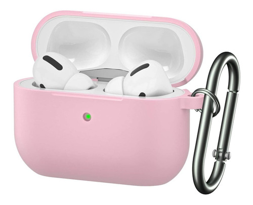 Funda Apple AirPods Pro De Silicona C/llavero - Rosa 