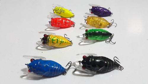 Kit con 10 cigarrillos artificiales para tilapia, color cigarra Mobile Wing