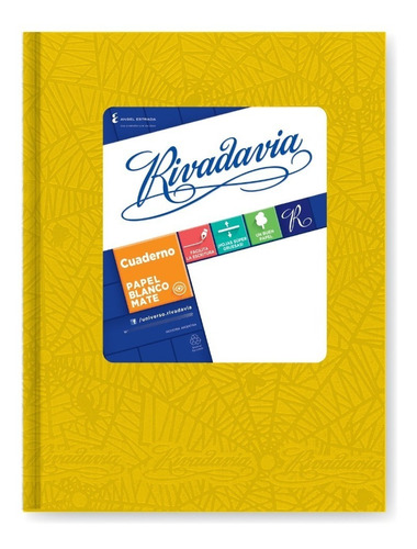 Cuaderno Rivadavia 16x21 Forrado Rayado 50 Hojas - Colores