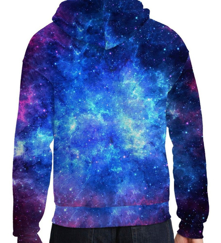 Blusa Moletom Bolso Lateral Capuz Tumblr Galaxia Lobo Rosa | Mercado Livre