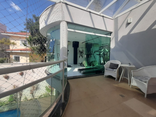 Sobrado 3 Suítes Mobiliado, Com Piscina, Sauna E Academia - Condomínio Fechado