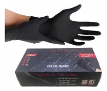 Comprar Paquete Guantes Nitrilo Negros 100pz Barberia Y Estilismo