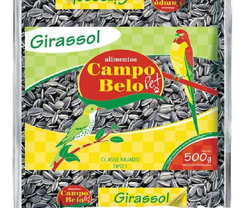 Semente Girrasol 500g Para Pássaros Aves Semente Limpnfe