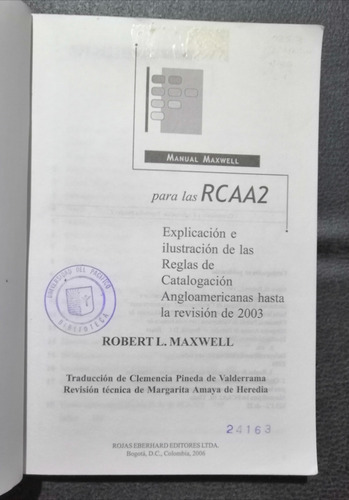 Manual Maxwell Para Las Rcaa2 Robert L. Maxwell