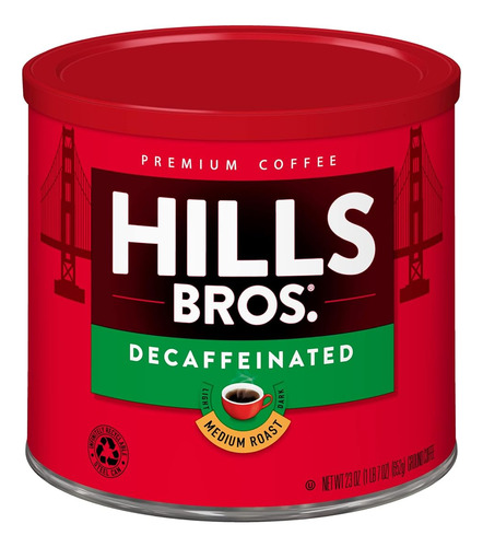 Café Molido Descafeinado De Mezcla Original De Hills Bros, T
