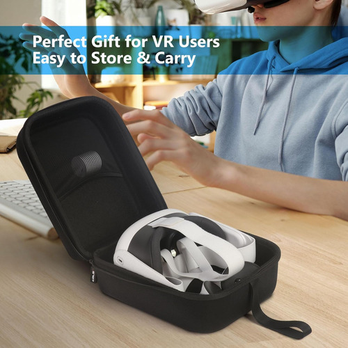 Carrying Case For Meta Quest 3s Jsver Hard Case For Quest...